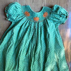 Smocked Pumpkin dress
